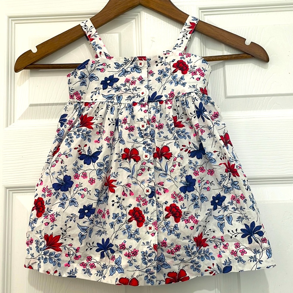 NWT Baby Gap Summer red white blue dress with bottoms